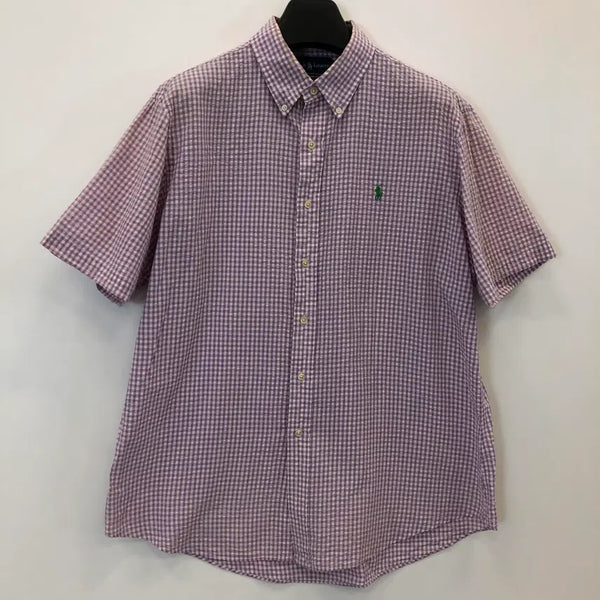 [BUNJANG] Polo Ralph Lauren Seersucker Short Sleeve Shirt XL / 폴로 랄프로렌 시어서커 반팔셔츠 XL