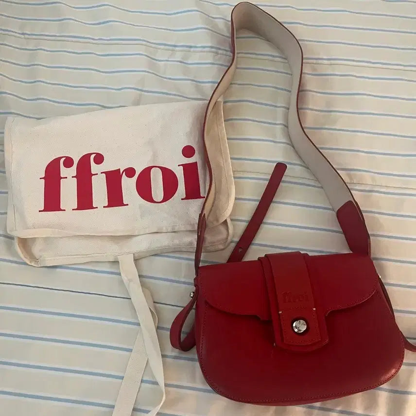 [BUNJANG] Frua Everbag Red Shoulder Bag / 푸루아 에버백 레드 (더스트 포함)