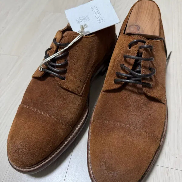 [BUNJANG] Brunello Cucinelli Suede Oxford Shoes Brown / 브루넬로 쿠치넬리 스웨이드 옥스포드 슈즈 브라운 더비슈즈