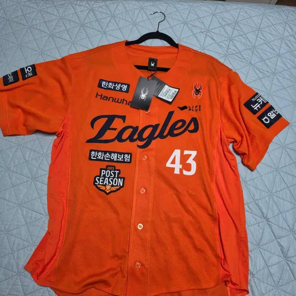 [BUNJANG] Hanwha Eagles Jung Woo-ju Authentic Player Jersey (120 Size, New) / 한화이글스 어센틱 주니폼 정우주 유니폼 120사이즈 새제품