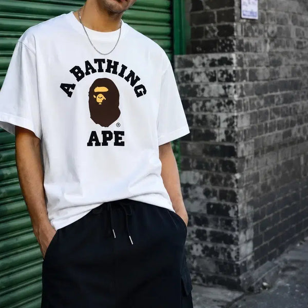 [BUNJANG] BAPE College Logo Short Sleeve T-Shirt XL / (새상품) 베이프(BAPE) 칼리지 남성 로고 반팔 티셔츠 XL