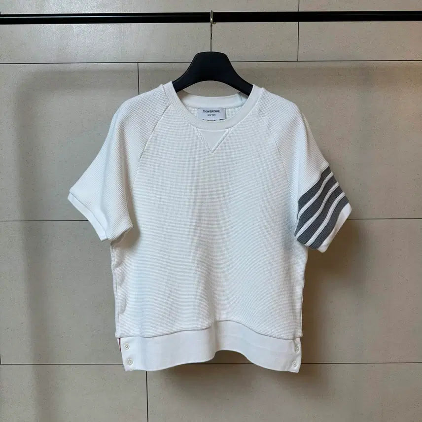 [BUNJANG] Thom Browne 4-Bar Waffle Short Sleeve T-Shirt / 톰브라운 4선 와플 반팔