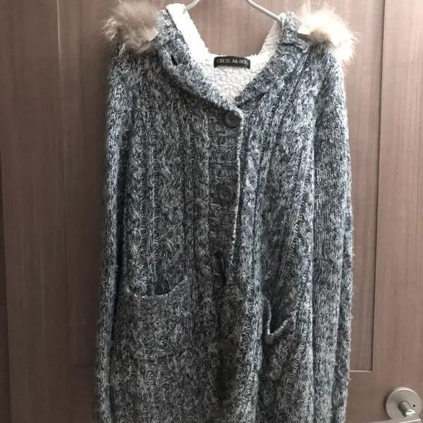 [BUNJANG] Cecilie Bahnsen Hooded Knit Cardigan / 세실맥비 후드 니트 가디건