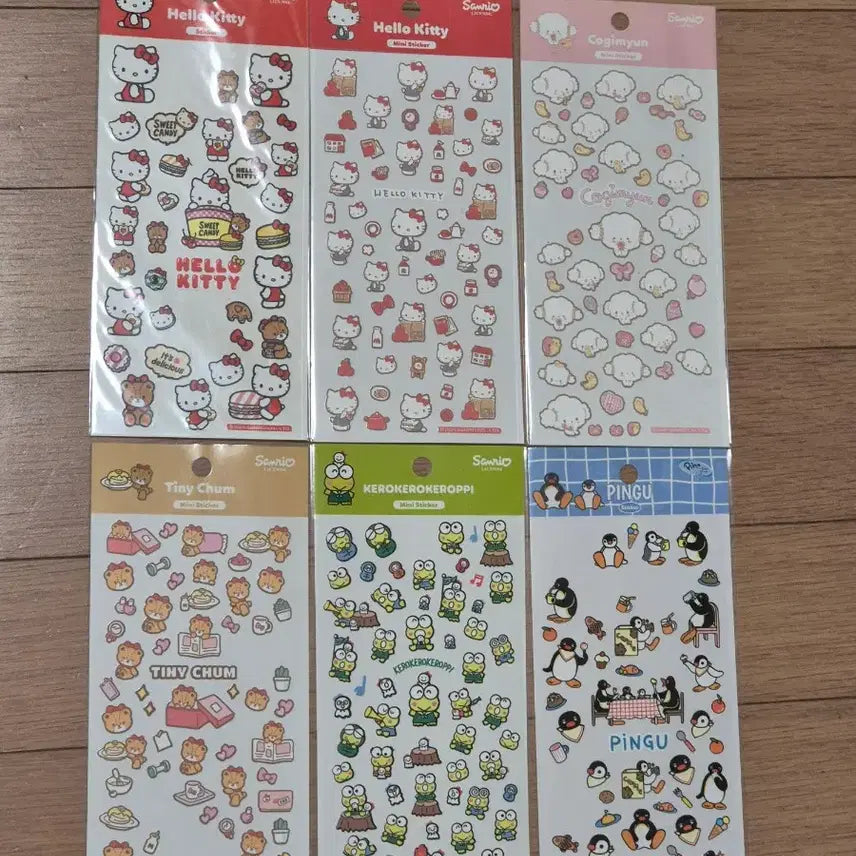 [BUNJANG] Ducky World Pingu Sticker Bundle / 더키월드 산리오 핑구 스티커