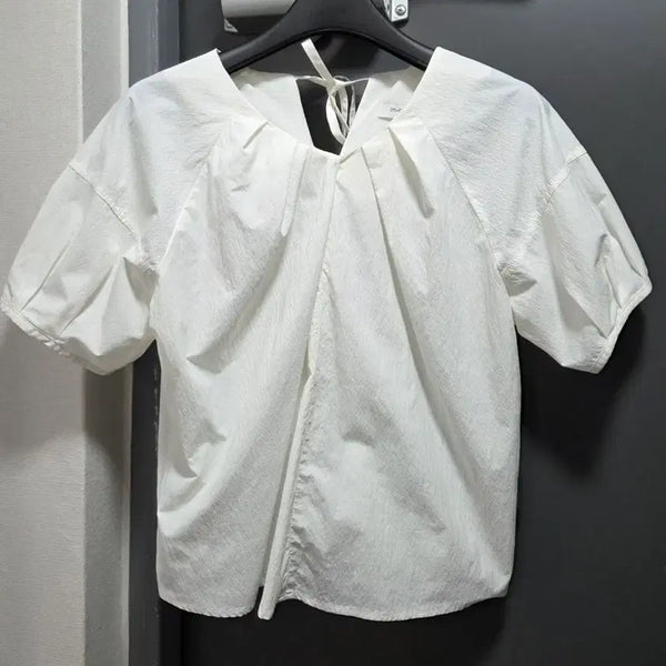 [BUNJANG] Our Cosmos Unworn Short Sleeve Blouse / 미착용 아워코모스 반팔 블라우스