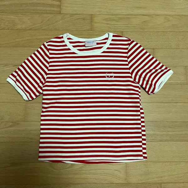 [BUNJANG] Rola Rola Striped Short Sleeve T-Shirt / 로라로라 반팔티
