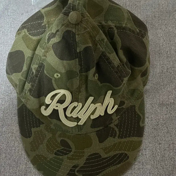 [BUNJANG] Ralph Lauren Camo Herringbone Ball Cap / 랄프로렌 카모 헤링본 볼캡
