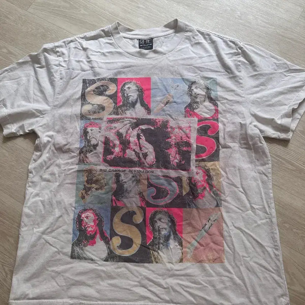 [BUNJANG] Saint Michael Graphic T-Shirt / 세인트미카엘 셔츠