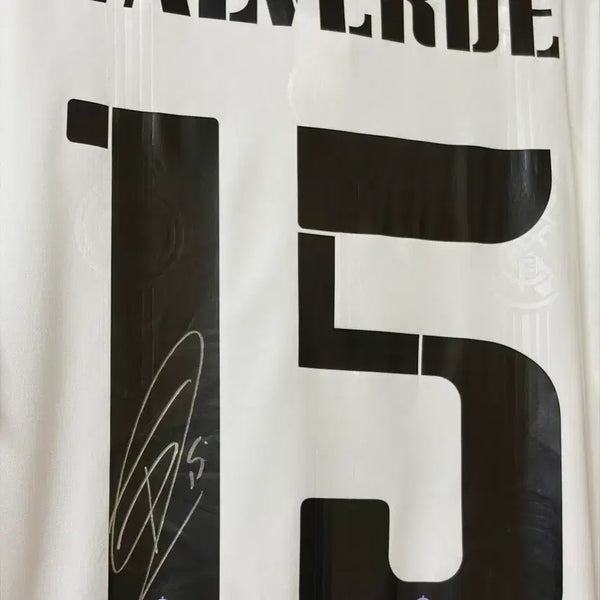 [BUNJANG] Real Madrid 22/23 Home Valverde Autographed Jersey / 레알마드리드 22/23 홈 발베르데 친필 사인 유니폼