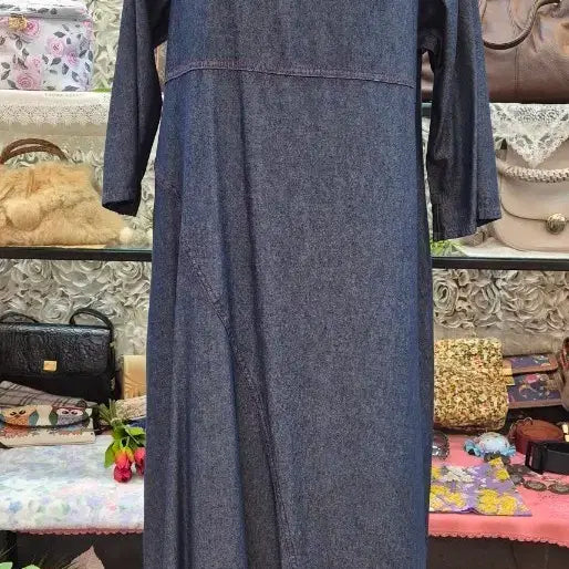 [BUNJANG] SALON PIXIE HEART Denim Long Dress / SALON PIXIE HEART 데님 롱원피스(77)