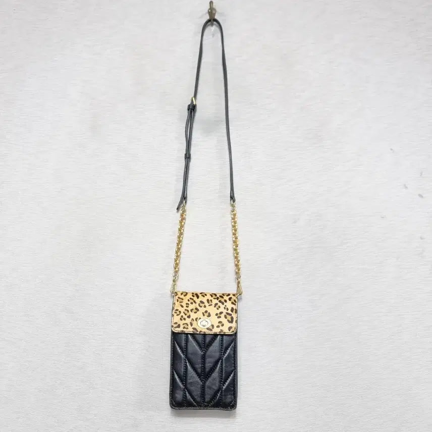 [BUNJANG] Geiger Leopard Pattern Chain Shoulder Bag / 가이거 레오파트 패턴 체인 숄더백ㅡ0415ㅇㅇ