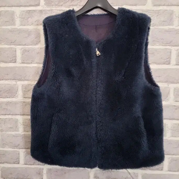 [BUNJANG] City Gee Navy Real Wool Vest / City Gee 네이비 리얼양모조끼66/알뜰한여우