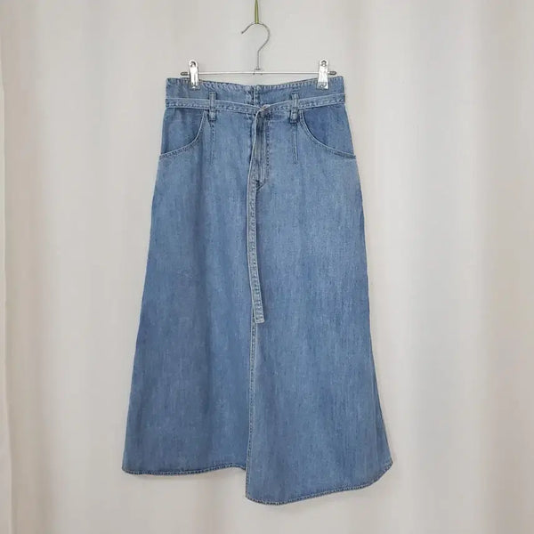 [BUNJANG] LUSSO Front Slit Denim Skirt (Size 6 / 27-28) / LUSSO 루소 앞트임 데님스커트 6(27-28)