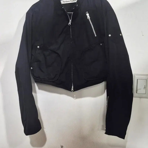 [BUNJANG] TheOpen Product Black Cropped Jacket / The Open  Product  더오픈프로덕트 블랙 크롭 자켓