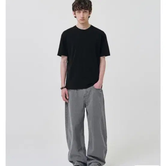 [BUNJANG] Milo Archive Curved Denim Pants Grey S / 밀로 아카이브 커브드 데님 팬츠 그레이 s(28)