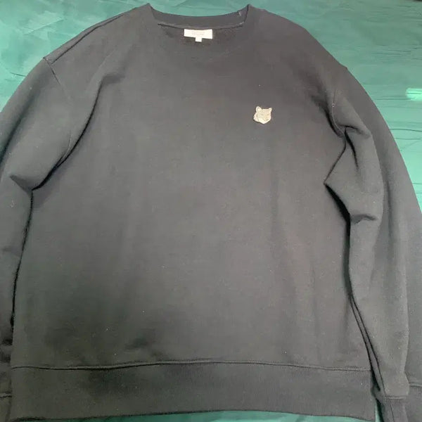 [BUNJANG] Maison Kitsuné Crewneck Sweatshirt Black / 메종키츠네 맨투맨 블랙