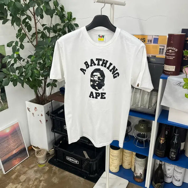 [BUNJANG] BAPE Camo College T-Shirt (L) / 베이프 카모 컬리지 반팔 티셔츠 L