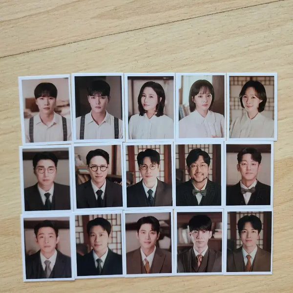 [BUNJANG] Fan Letter Musical Kim Hae-jin Jeong Se-hun Hikaru Lee Yun Chil-in-hoe Photocard Bundle Set / (일괄 15장) 뮤지컬 팬레터 초상사진 김해진 정세훈 히카루 이윤 칠인회