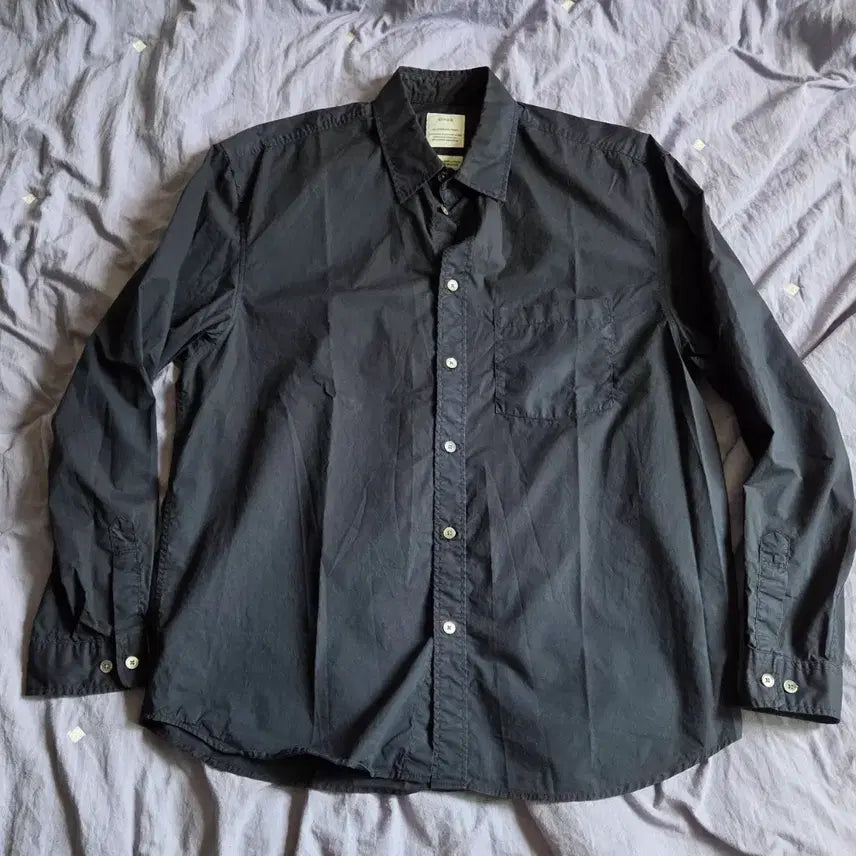 [BUNJANG] Gonak Glitch Shirt Dark Navy / 고낙 글리치 셔츠 다크네이비 2