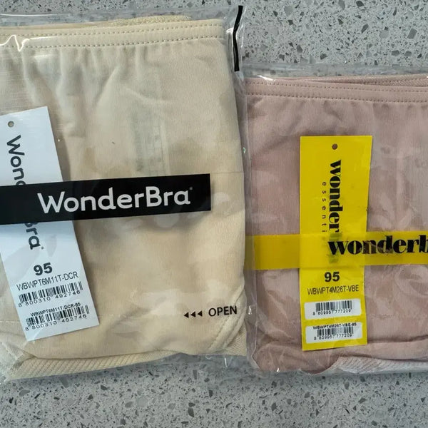 [BUNJANG] Wonderbra Panties 2-Pack (Beige/Cream) / 원더브라 팬티 95 베이지/크림