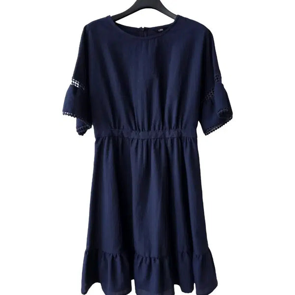 [BUNJANG] Navy Mini Dress / S/라인 네이비 미니원피스