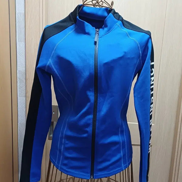 [BUNJANG] Arena Women's Zipper Rash Guard Jacket Royal Blue / 아레나(arena) 여성 자켓형 집업 래쉬가드 로얄블루(90-95 L)