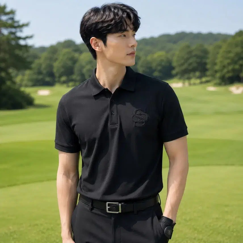 [BUNJANG] South Cape Golf Men's Logo Short Sleeve Polo T-Shirt XL / [정품]사우스케이프 골프 남성 로고 반팔 카라 티셔츠 XL