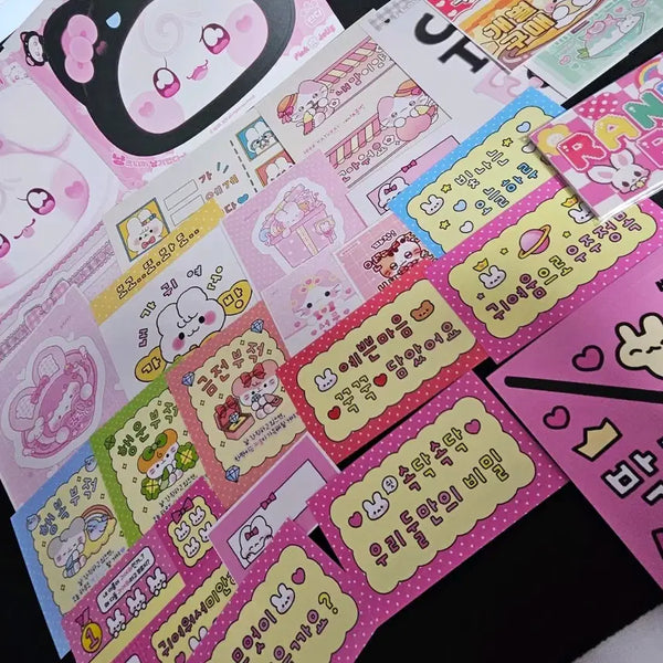 [BUNJANG] Sticker Mix Pack - 50 Pieces / 판매계 믹스팩 50장 _포용 박꾸 스티커