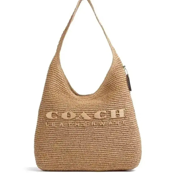 [BUNJANG] Coach Brooklyn Rattan 28 Shoulder Bag Beige / 새상품 코치 브루클린 라탄 28 숄더백 베이지