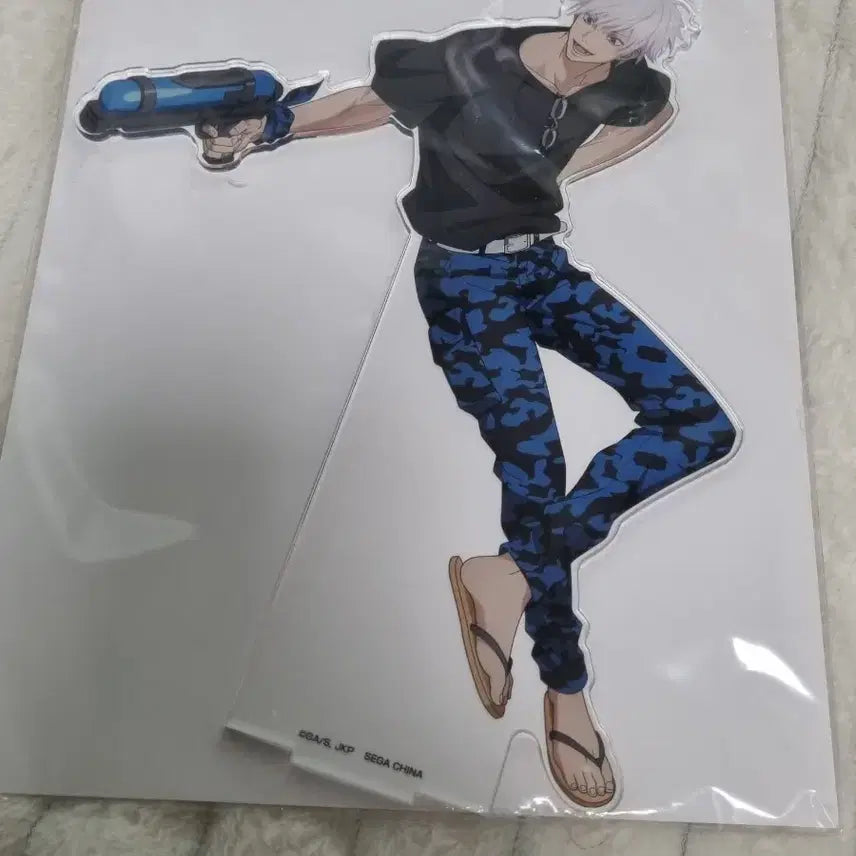 [BUNJANG] Jujutsu Kaisen Gojo Water Gun Big Acrylic Stand (Kaiu Ikken & Shibuya Incident Edition) / 미개봉 주술회전 회옥옥절 시부야사변 세가 고죠 물총 빅아크릴