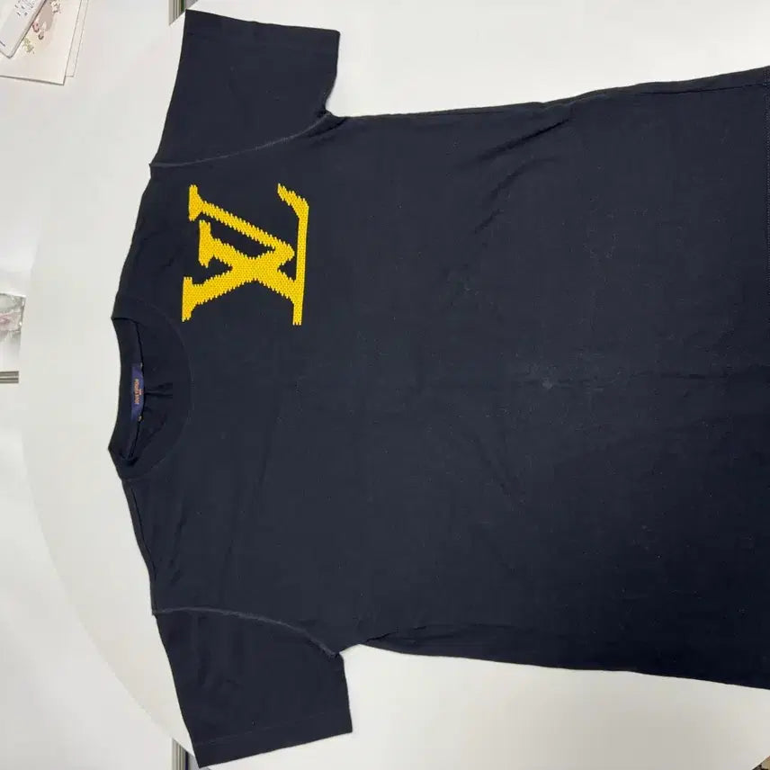 [BUNJANG] Louis Vuitton Logo Brick Short Sleeve T-Shirt / 루이비통 로고 브릭 반팔 티셔츠