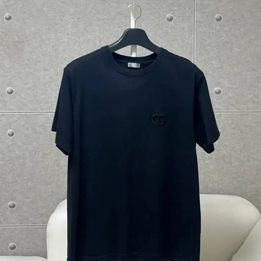 [BUNJANG] Dior CD Logo Short Sleeve T-Shirt Black / [정품] XL(105) 디올 CD 로고 반팔티 블랙
