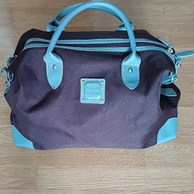 [BUNJANG] Pierre Cardin Tote Bag Shoulder Bag Brown/Mint / 피에르가르뎅 토트백 숄더백 브라운/민트