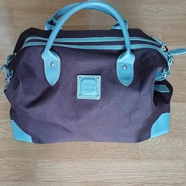 [BUNJANG] Pierre Cardin Tote Bag Shoulder Bag Brown/Mint / 피에르가르뎅 토트백 숄더백 브라운/민트