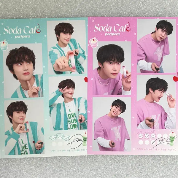 [BUNJANG] NCT Peripera Doyoung Jungwoo Soda Ne-cut Bundle Set / 엔시티 페리페라 도영 정우 소다네컷 일괄