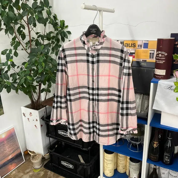 [BUNJANG] Burberry Women's Nova Check Blouse UK8 / 버버리 우먼 노바체크 블라우스 UK8