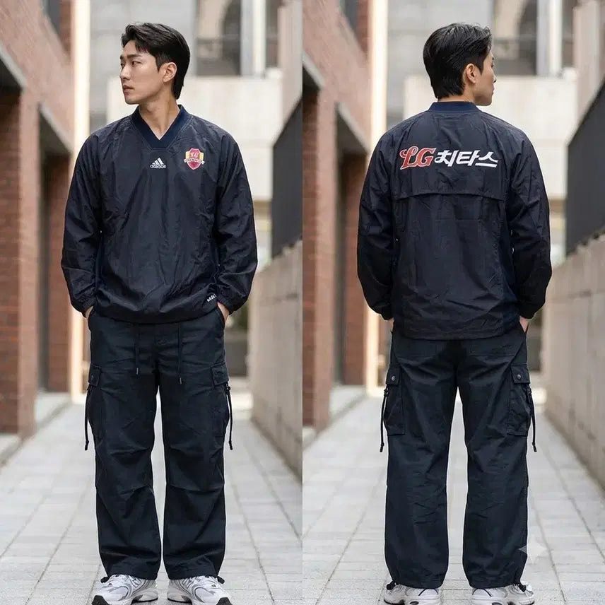 [BUNJANG] Anyang LG Cheetahs Adidas Warm-Up Windbreaker (Size 115) / 안양 LG 치타스 아디다스 웜엄 바락막이 115