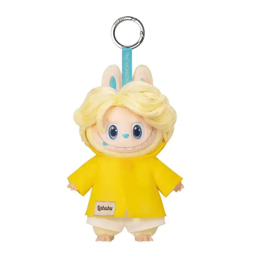 [BUNJANG] Pop Mart Labubu Hair Salon Series Doll Keychain (Raincoat) - Sealed New Product / [정품]팝마트 라부부 헤어살롱 시리즈 인형 키링(우비)미개봉 새상품