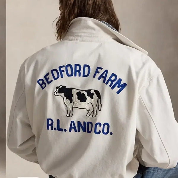 [BUNJANG] Polo Ralph Lauren Bedford Farm Jacket White 2XL New / 폴로 랄프로렌 빅자켓 베드포드 팜 자켓 화이트2xl 새상품