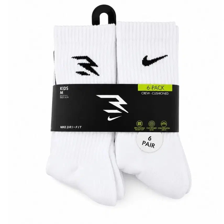 [BUNJANG] Nike Dri-FIT Crew Socks 6-Pack / 미개봉 최저가 나이키 정품 크루삭스 6팩