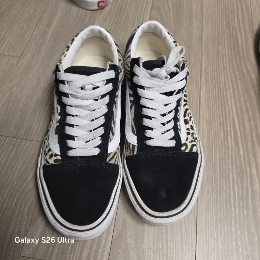 [BUNJANG] Vans Old Skool Leopard/Zebra Mix Sneakers / 반스 올드스쿨 레오파드/지브라 믹스