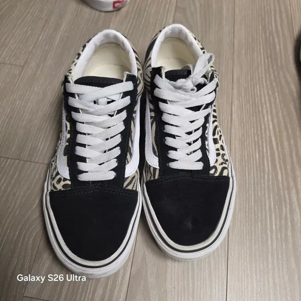 [BUNJANG] Vans Old Skool Leopard/Zebra Mix Sneakers / 반스 올드스쿨 레오파드/지브라 믹스