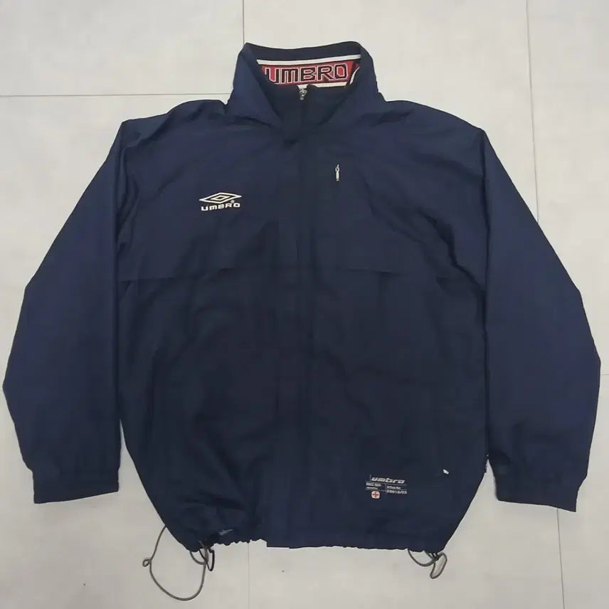 [BUNJANG] Umbro 90s Vintage Navy Windbreaker Jacket / 90s 엄브로 올드스쿨 네이비 바람막이