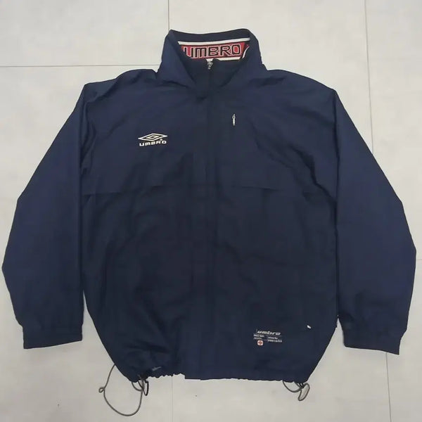 [BUNJANG] Umbro 90s Vintage Navy Windbreaker Jacket / 90s 엄브로 올드스쿨 네이비 바람막이