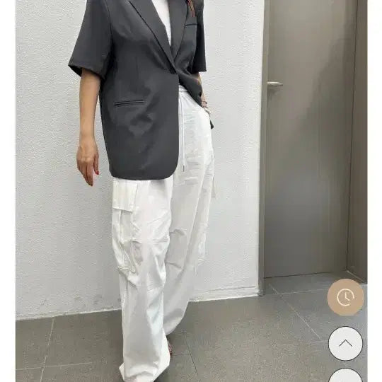 [BUNJANG] The Guinness Cargo Banding Pants (White) / 더기네스 카고 밴딩팬츠(화이트