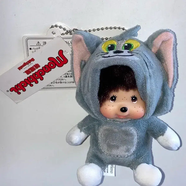 [BUNJANG] Monchhichi Tom and Jerry Collaboration Doll Keychain / 몬치치 톰과제리 콜라보 인형 키링