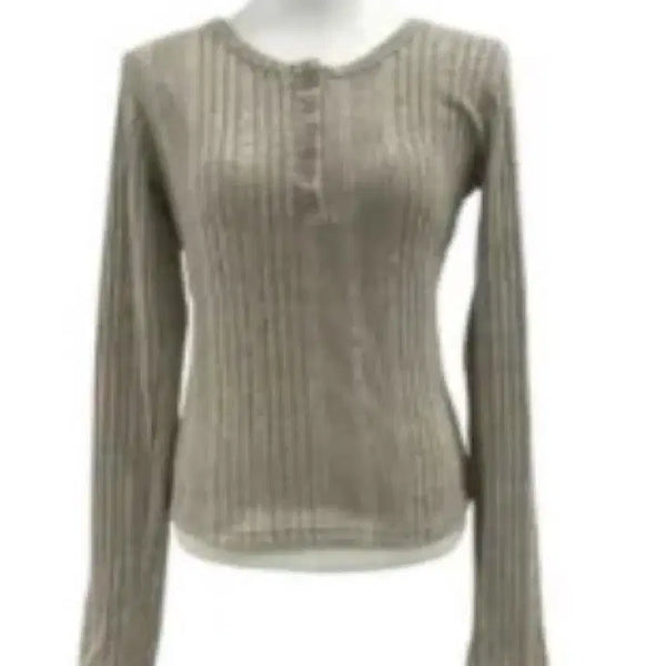 [BUNJANG] Ribbed Knit T-Shirt / 골지 니트 티셔츠