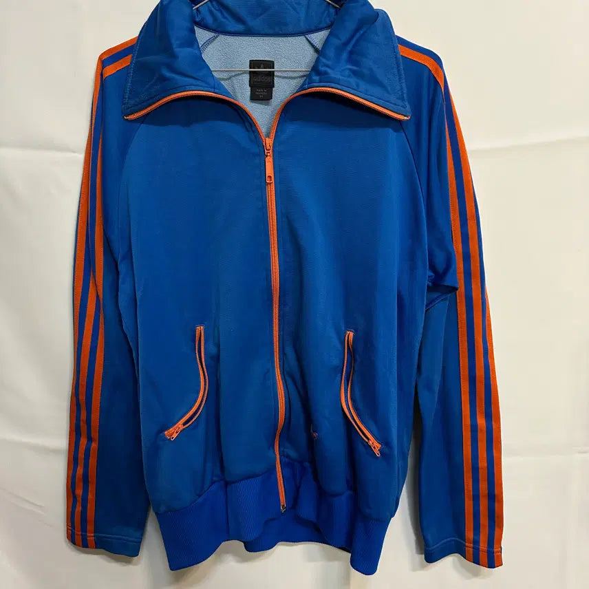[BUNJANG] Adidas Brazil Track Top Blue/Orange M / 아디다스 브라질 트랙탑 블루/오렌지 M(95사이즈)