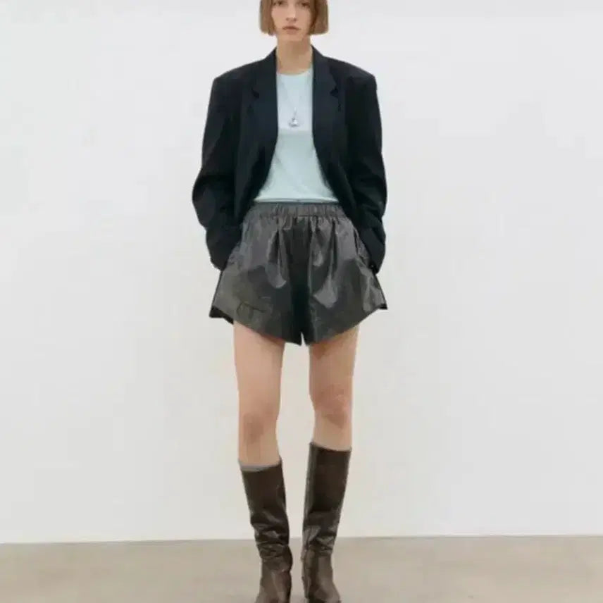 [BUNJANG] Ethos Leather Easy Shorts / 에토스 레더이지쇼츠
