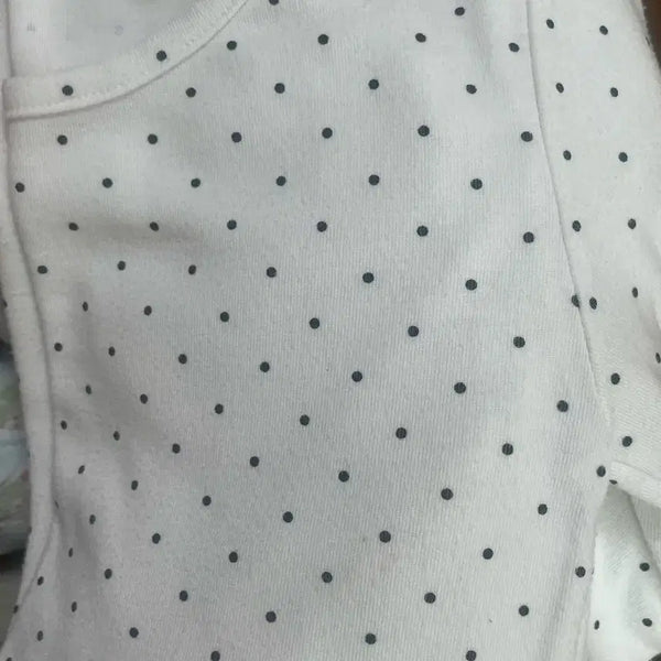[BUNJANG] Dot Layered Long Sleeve T-Shirt / 도트 레이어드템 긴팔티